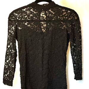 Ambiance Black Lace Blouse